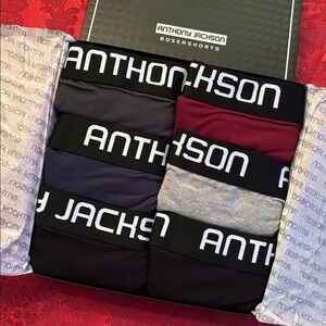 Brand New Anthony Jackson 6-Pack Premium Boxershorts Underwear Breathable Briefs